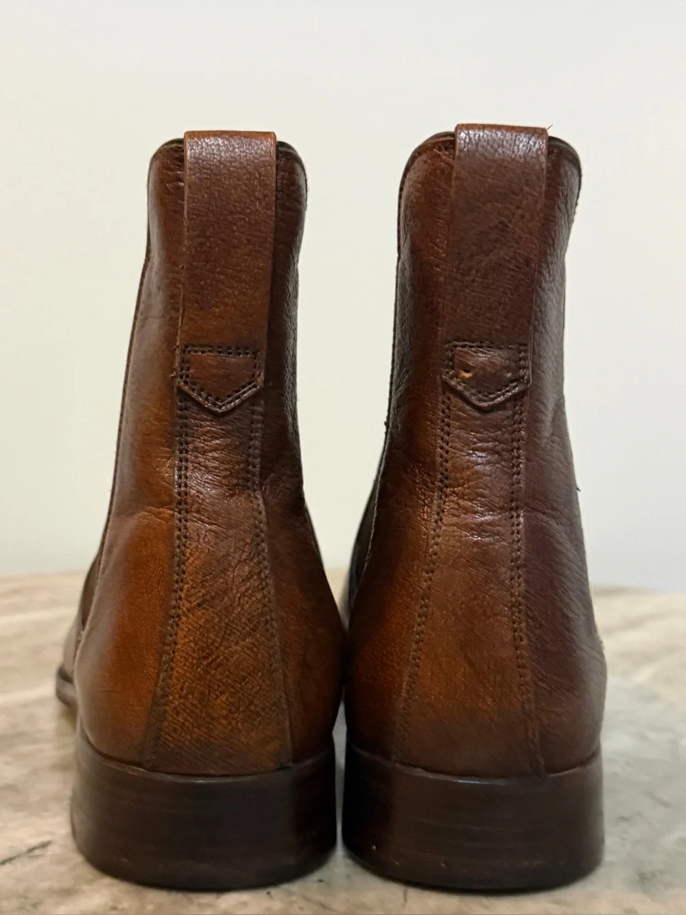 SERGIO ROSSI BROWN LEATHER CHELSEA BOOTS US SZ 8 /  7 UK  $1200 RM WILLIAMS